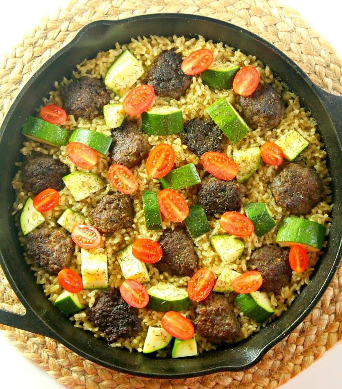 Easy One-Pot Greek Meatballs with Lemon Dill Rice in 45 Minutes